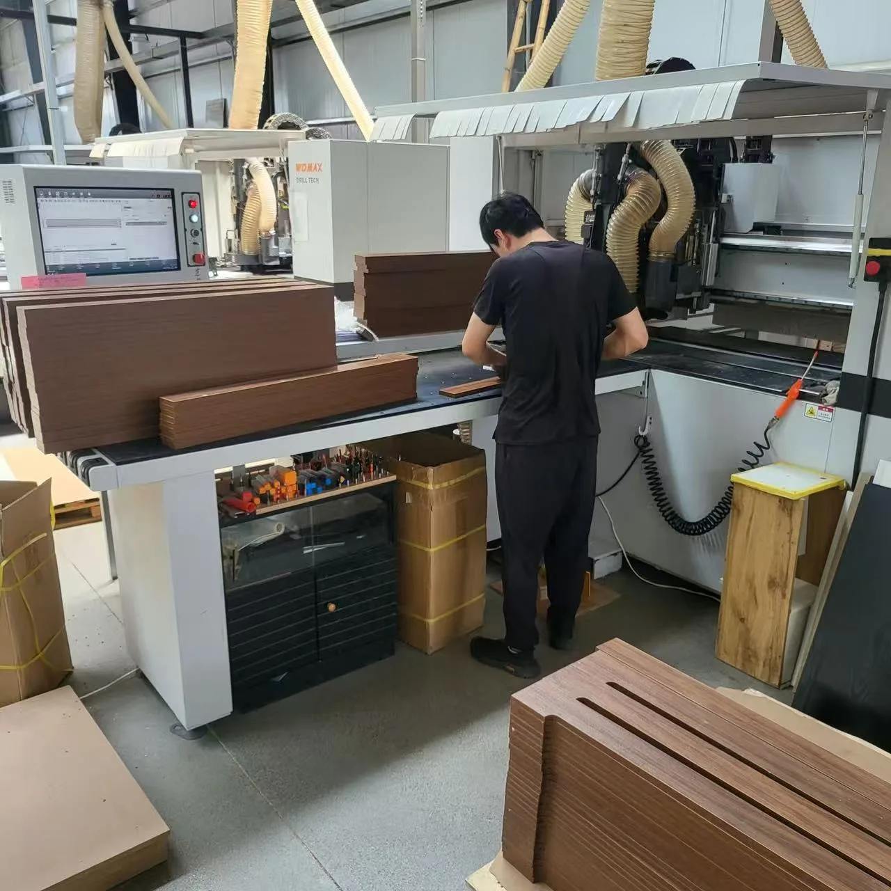 CNC equipment for precision panel furniture production
