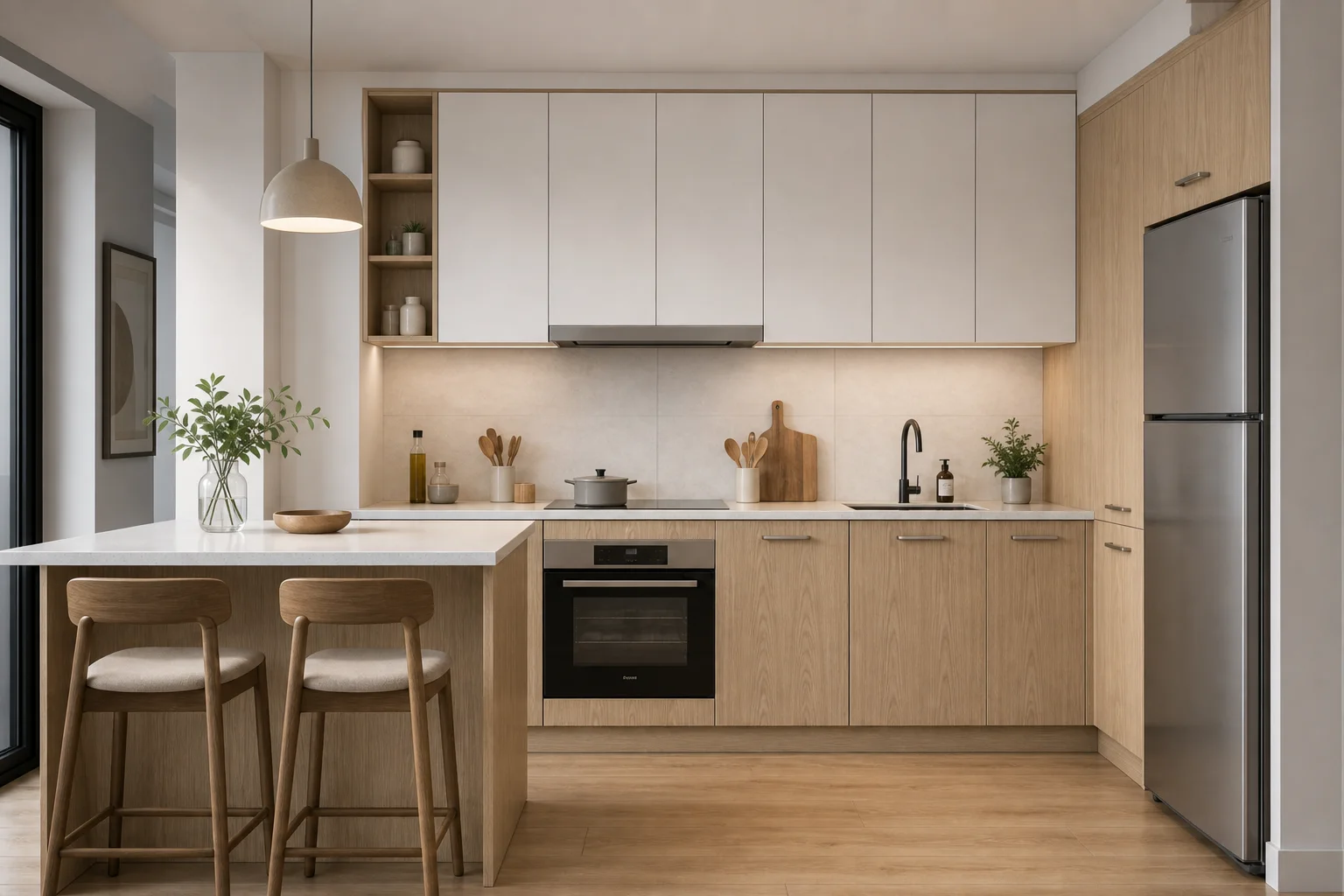 Plywood material for kitchen cabinet manufacturing